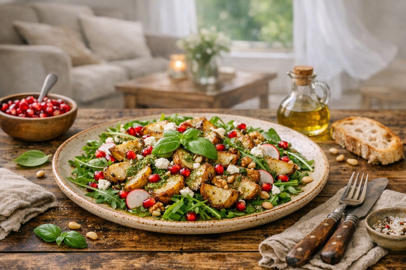 Maapirni salat rukola ja granaatõunaga
