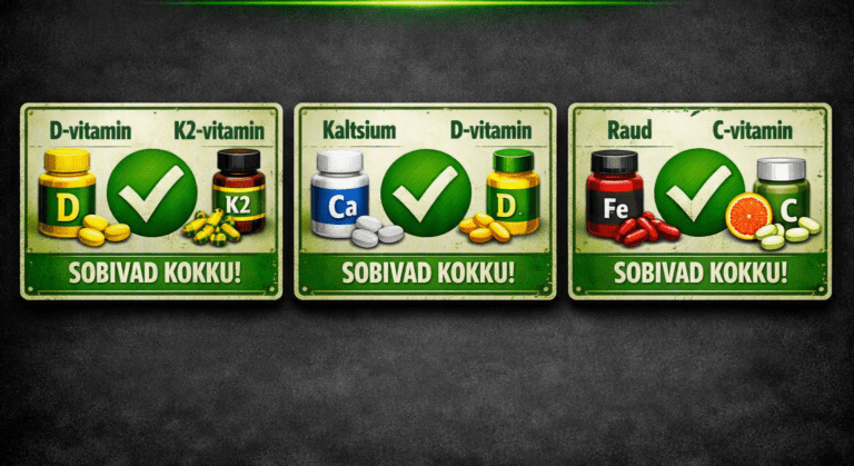 Toidulisandid mis sobivad kokku