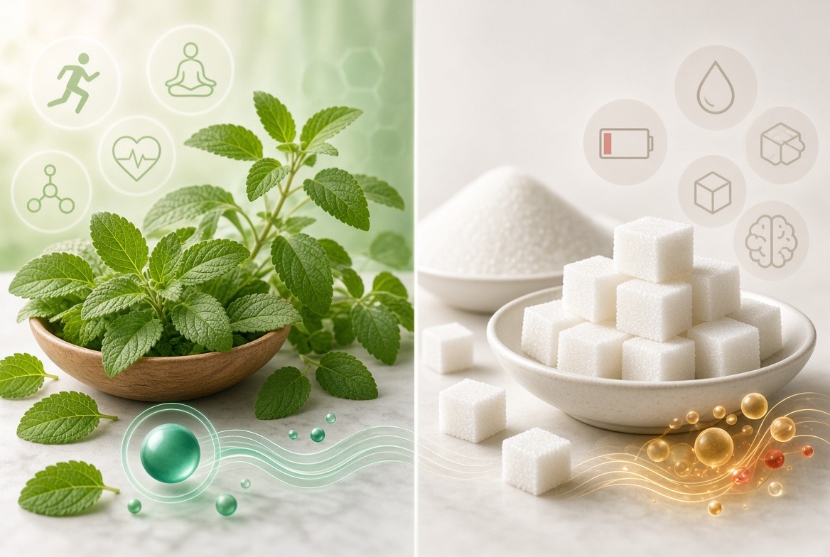 Stevia vs suhkur Stevia vs suhkur