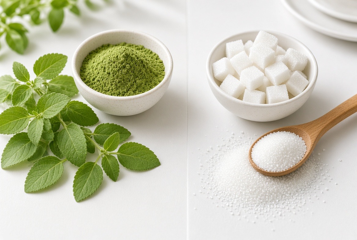 Stevia vs suhkur Stevia vs suhkur